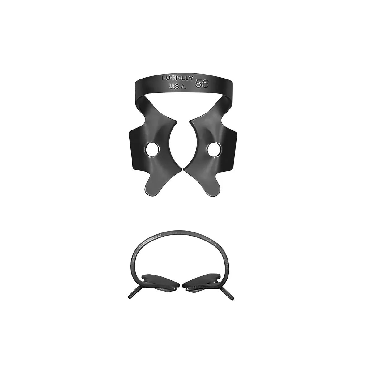 Rubber Dam Clamp #56, Large Molar, BlackLine