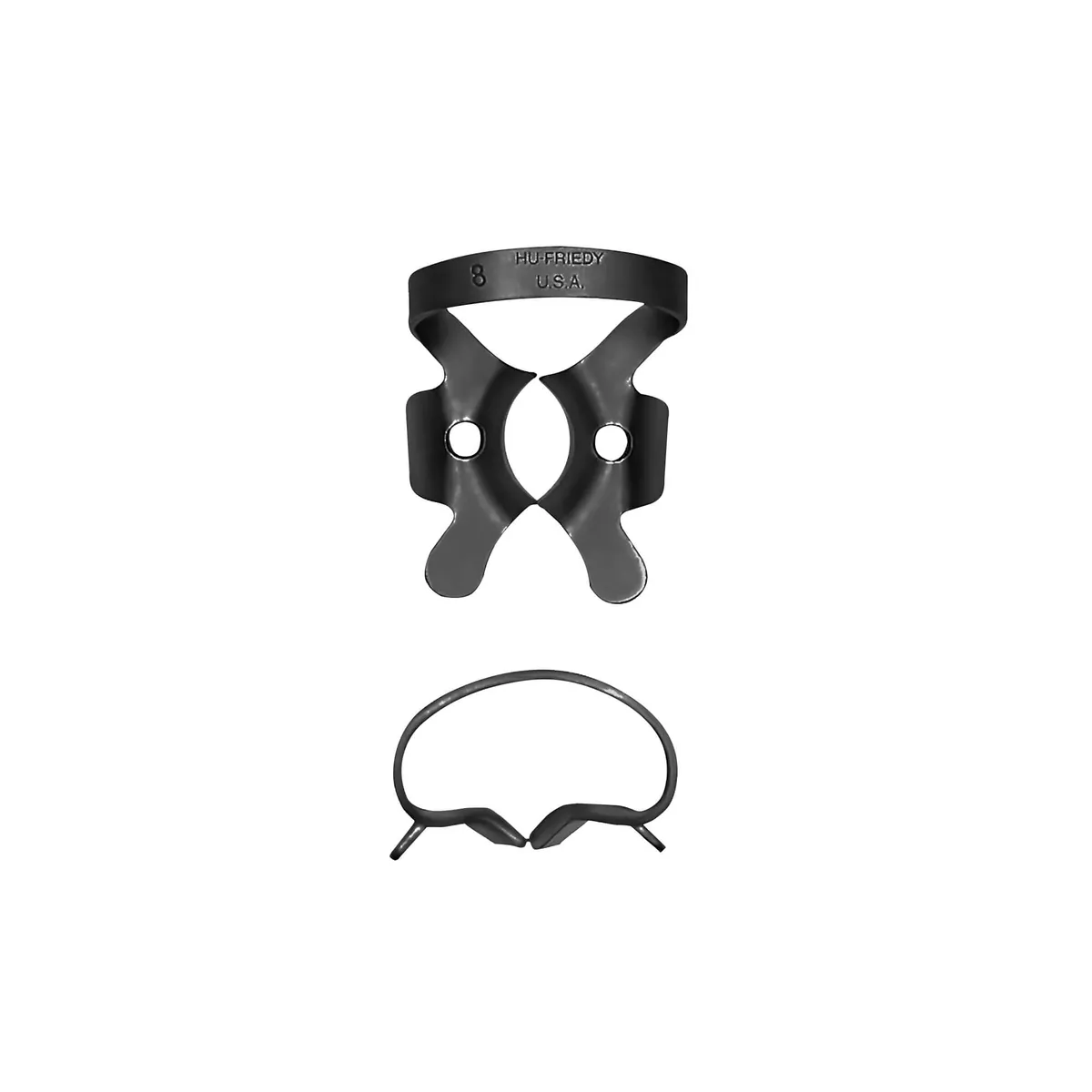 Rubber Dam Clamp #8, Upper Molar, BlackLine