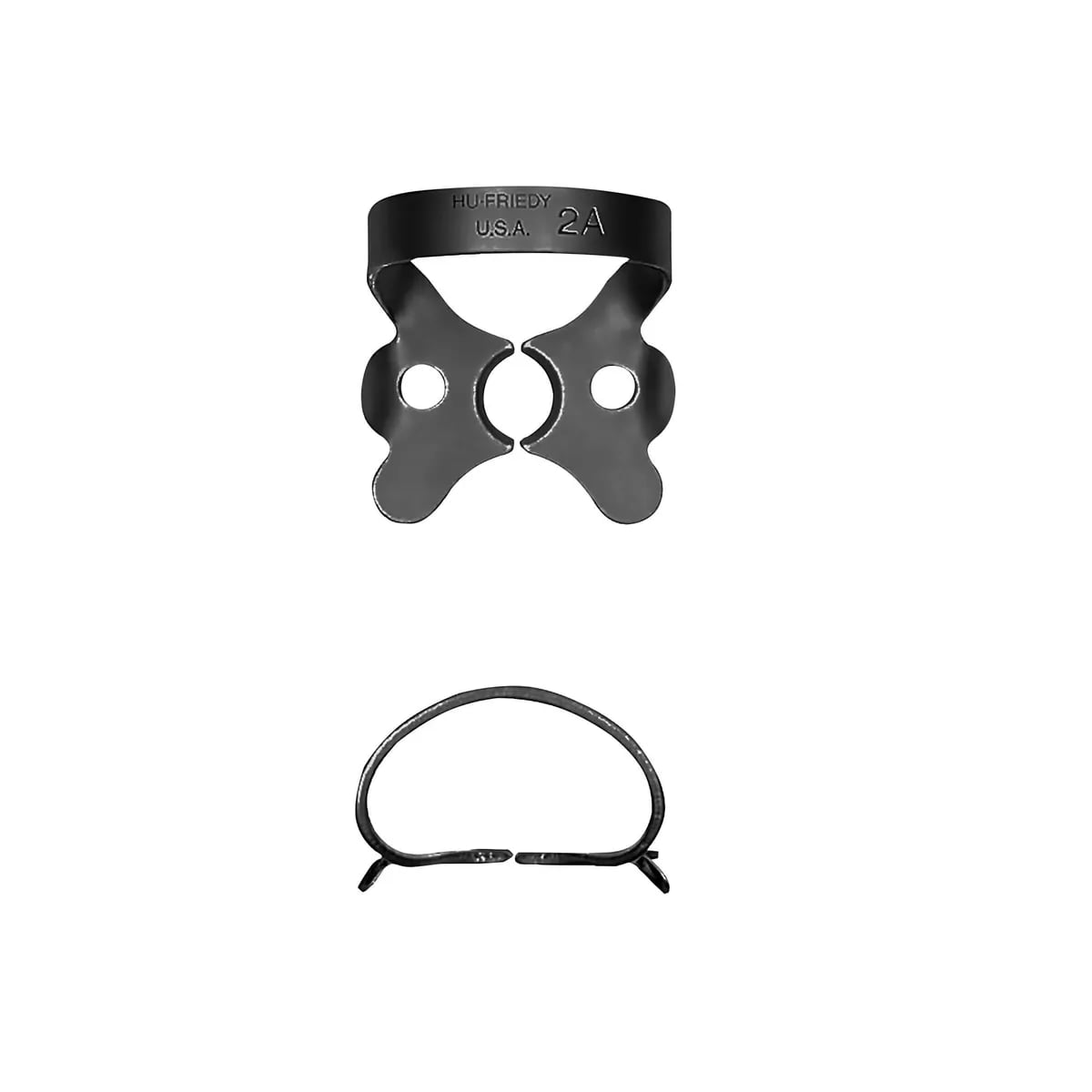 Rubber Dam Clamp #2A, Large Premolars, BlackLine