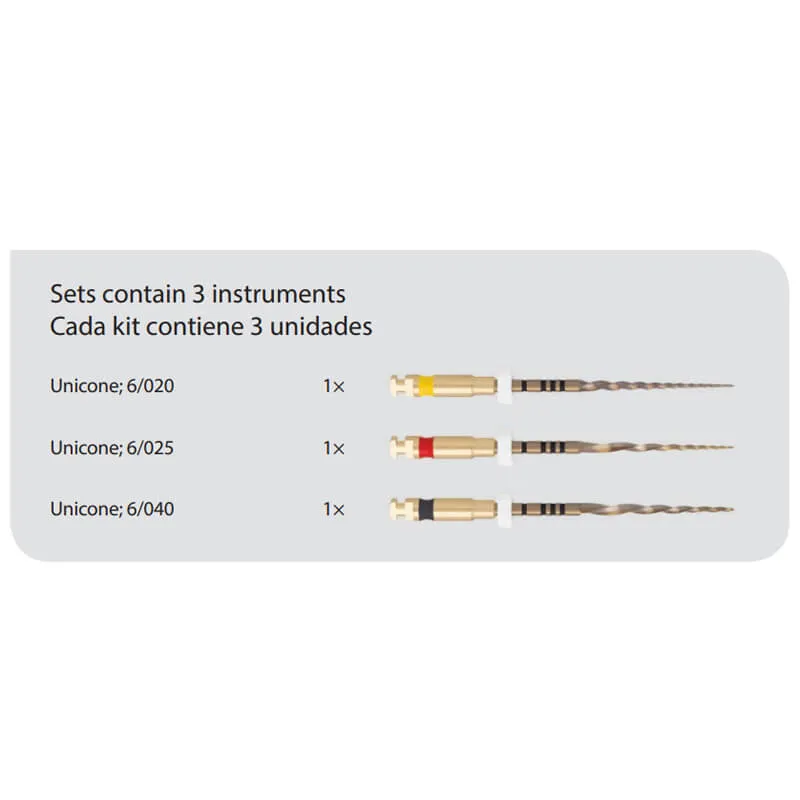 UniCone I, Rotary Files L 21mm Assorted Start Kit