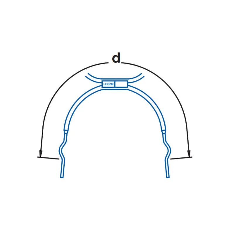 Extraoral Facebows With Loops, Short Bow, Size 1