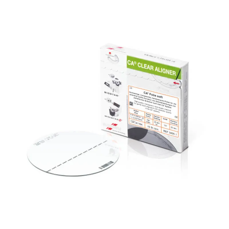 CA Foil Splints, Transparent Aligners 0.5mm (Soft) PK/10
