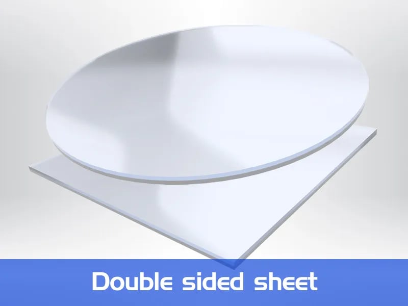 Crystal Hard Sheets، مربع، 1.0 مم، PK/5