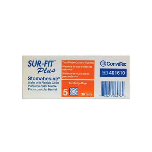 SUR-FIT Ostomy Wafer, Flexible, Size 38, #401610