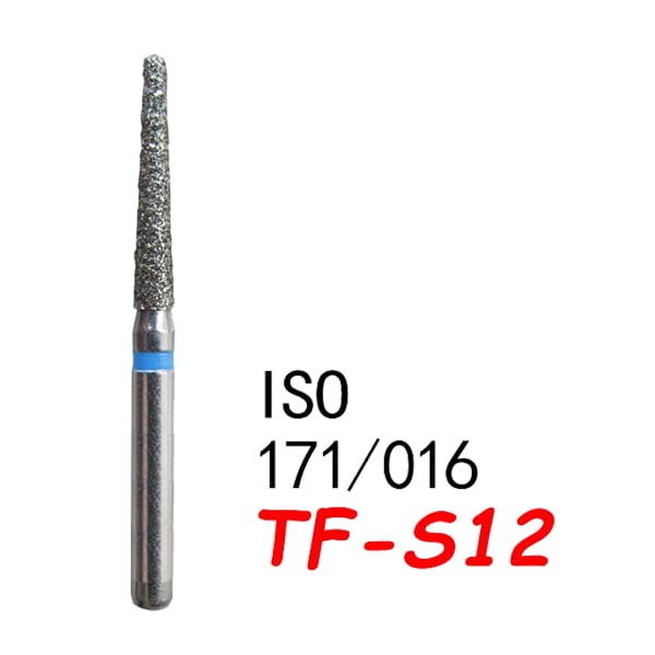 Straight Taper Flat End Short TF-S12, Standard Grit, 173/016