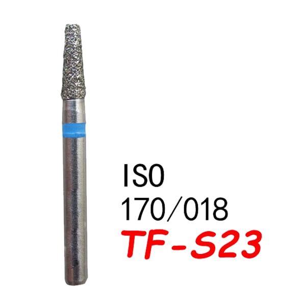 Straight Taper Flat End Short TF-S23, Standard Grit, 170/018