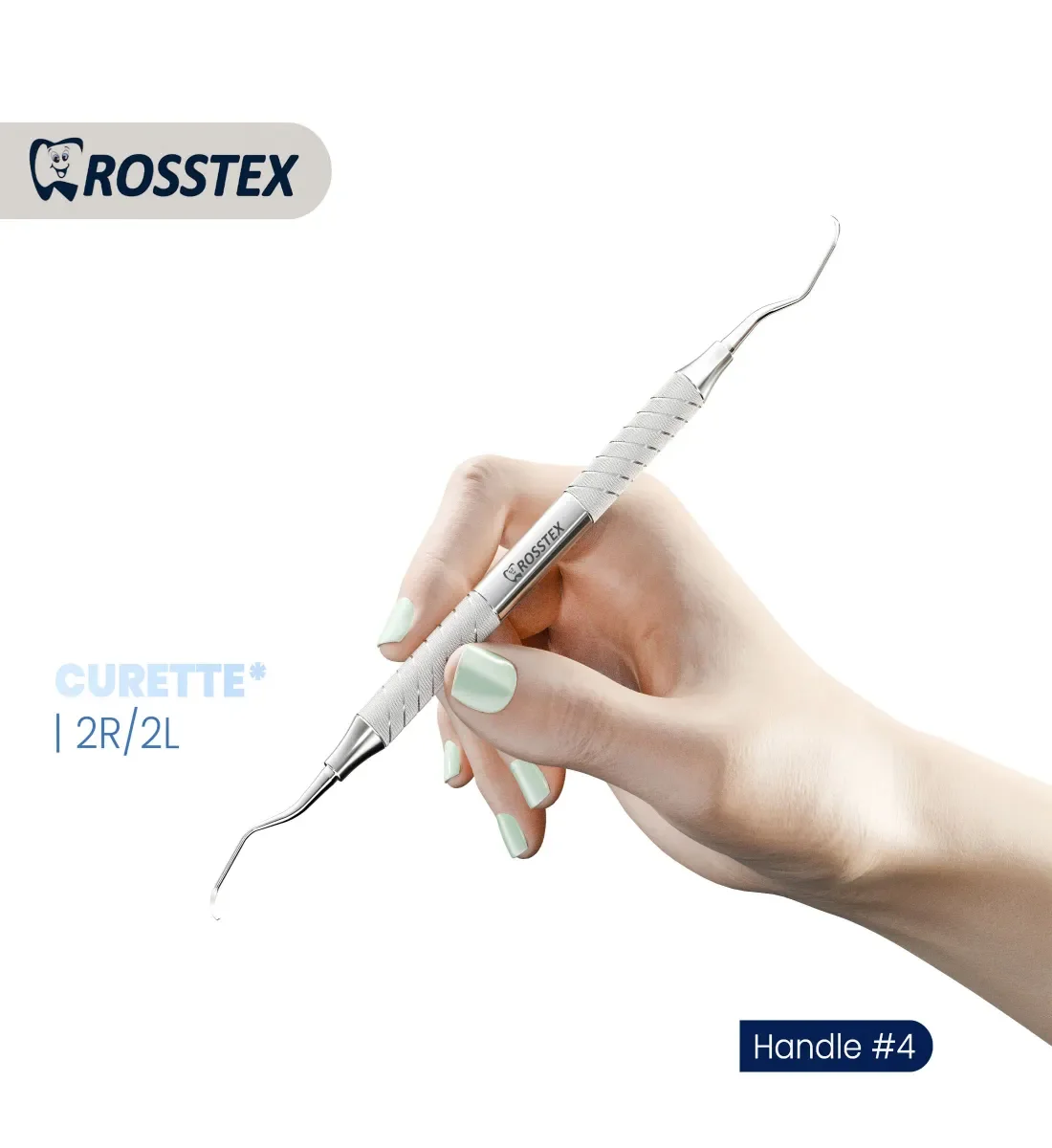 Dental Curette Columbia 2R/2L, Handle No. 4