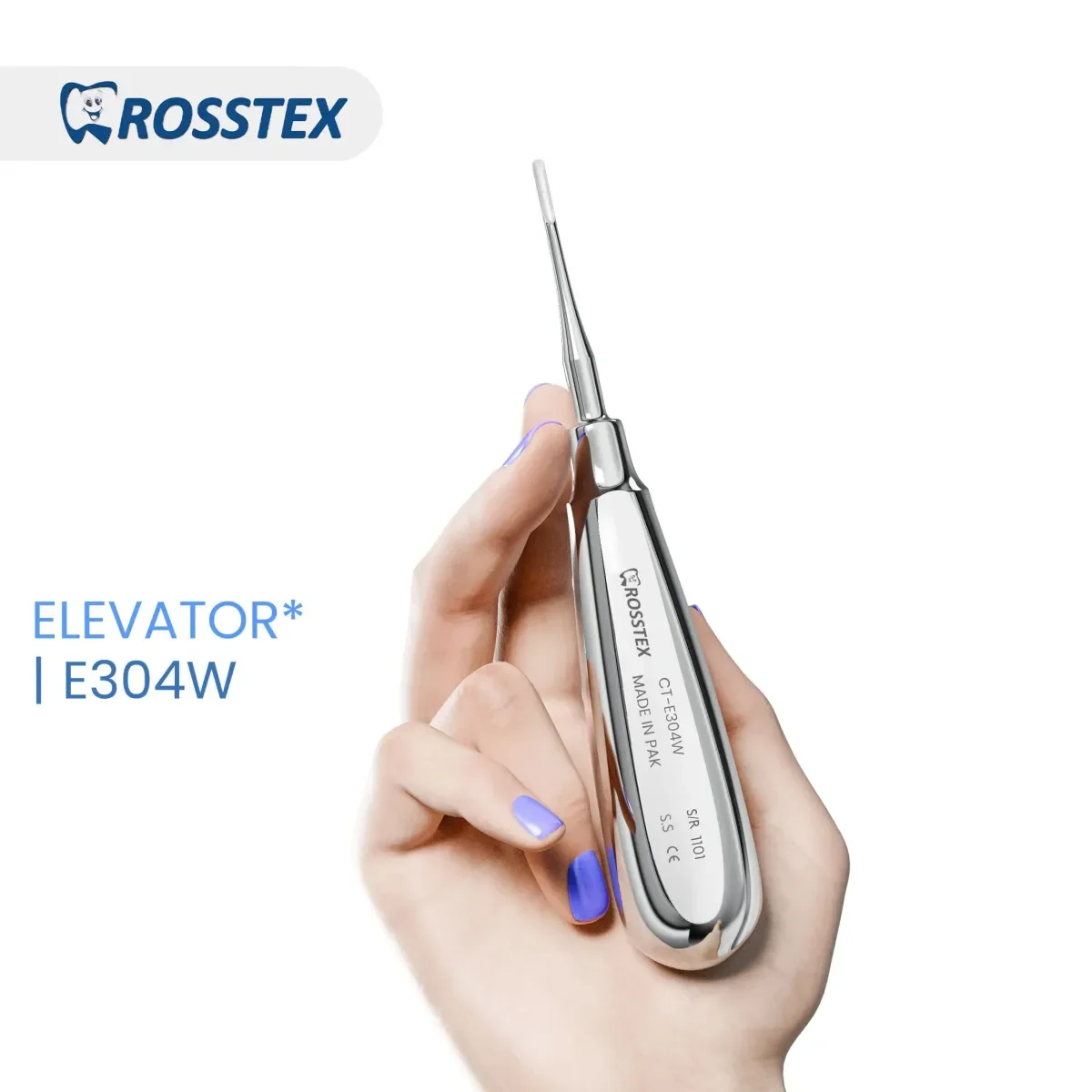Dental Elevator Seldin, Round Gouge, 3.0 x 14 mm