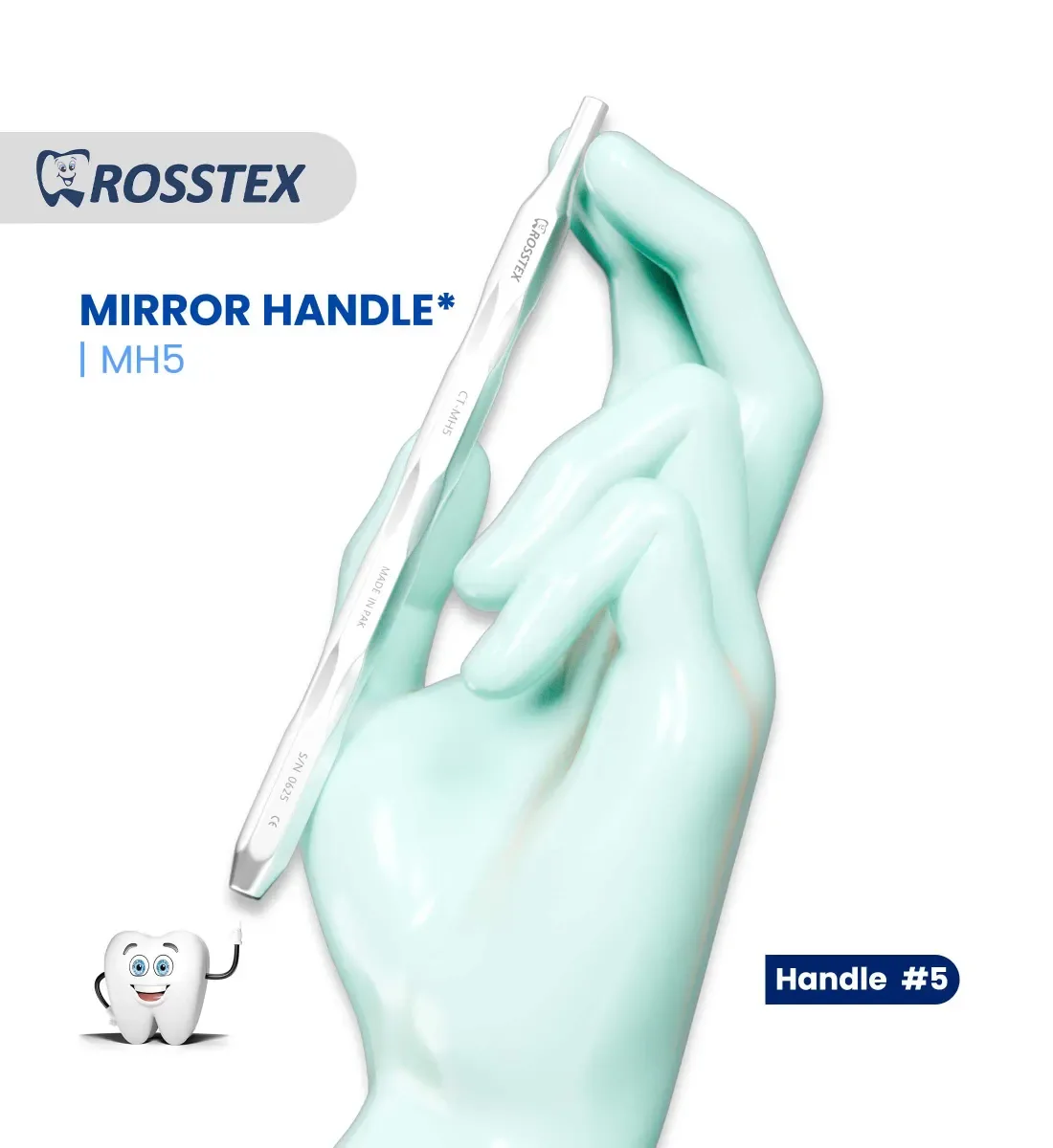 Dental Mirror Handle, Simple Stem, No. 5
