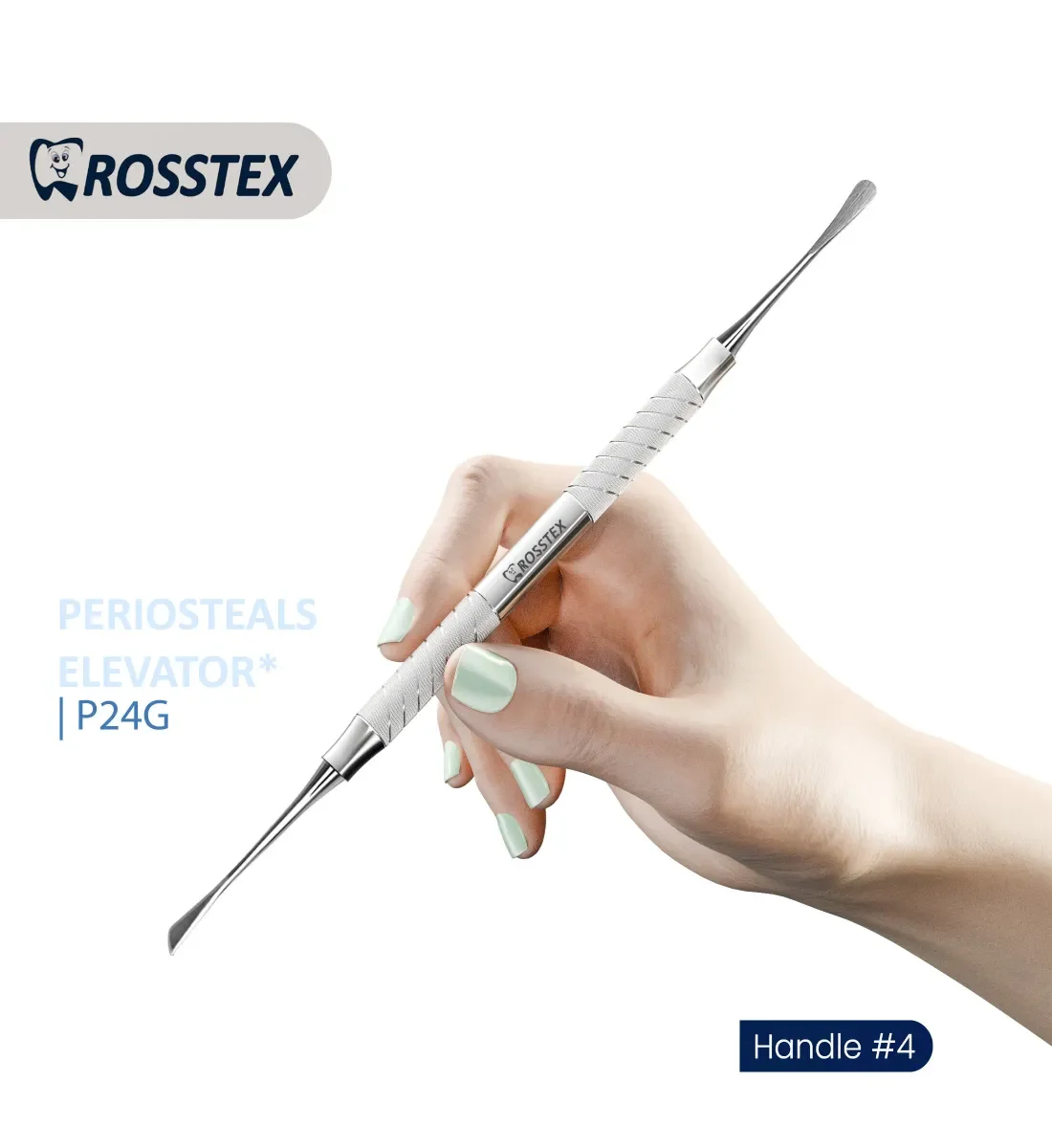 Periosteal Elevator Buser, 18.5 cm, Handle No. 4