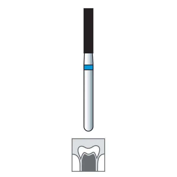 Diamond Burs, Cylinder, Fine Grit, FG 111-016
