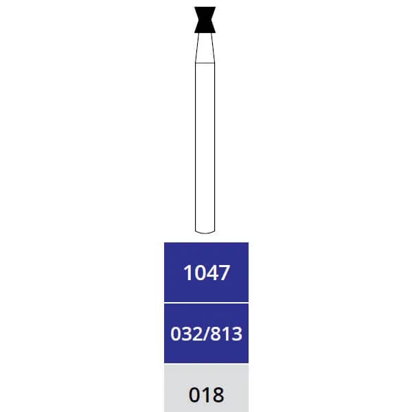 Diamond Burs, Inverted Cone, Medium, FG 018, 1047