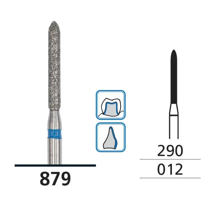 Diamond Burs, Torpedo, Medium, FG 012, 532158