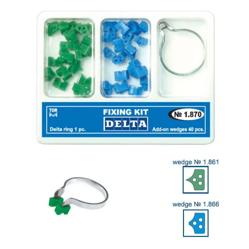 مجموعة تثبيت الإسفين Layan Delta (1 حلقة + 40 ملحق)