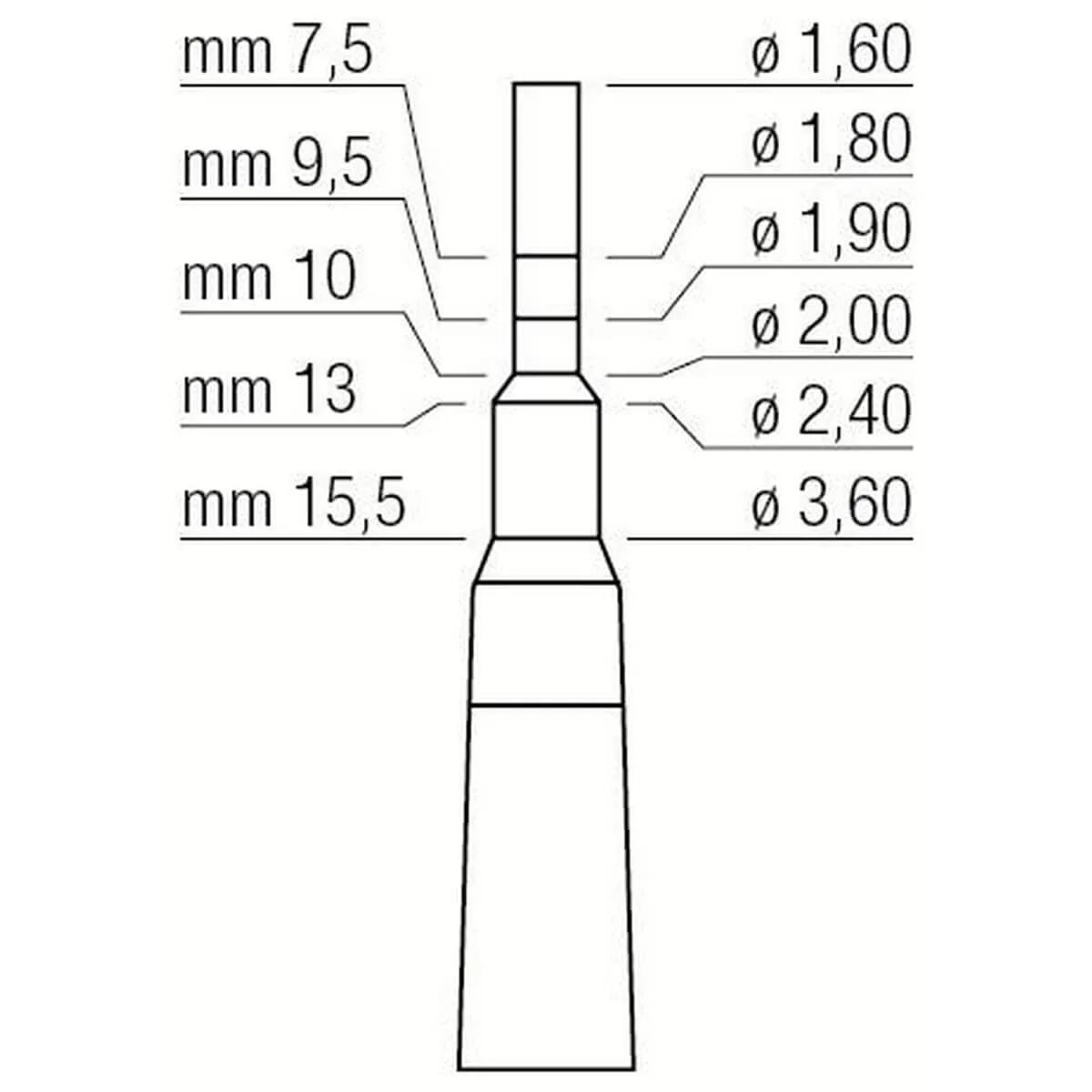Osteotome 1.6/3.6mm