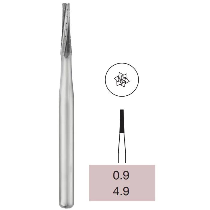 Operative Carbide Bur, Taper Flat End, FG-009