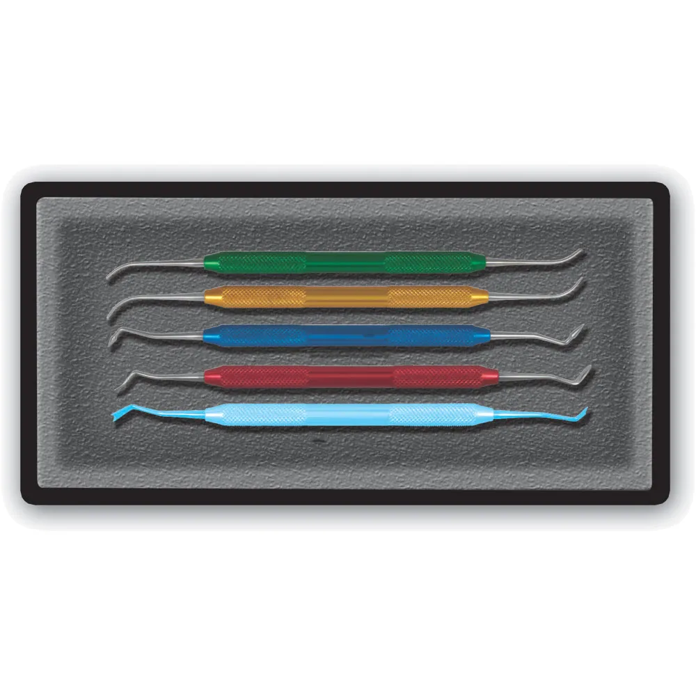Dental Carver P.K. Thomas, Color-Coded Set, 5 Pcs