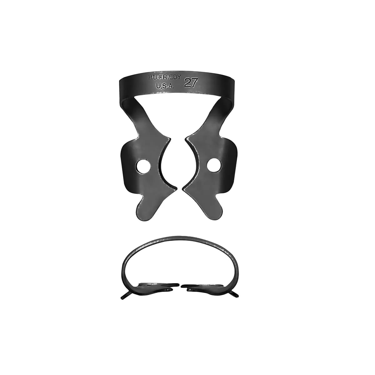 Rubber Dam Clamp #27, Large Molar, BlackLine