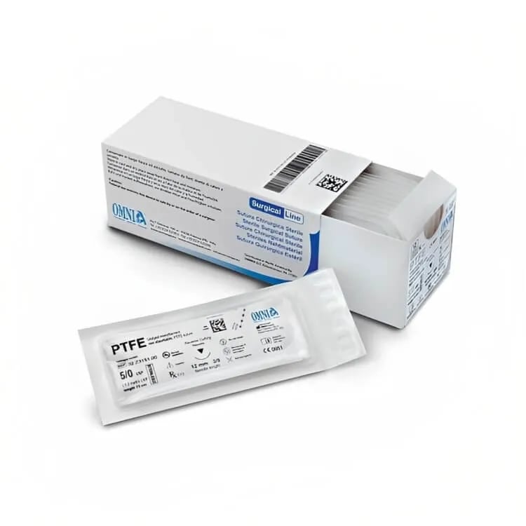 PTFE Suture, 2/0 Cutting Edge, 19mm, 3/8 Circle Reverse Cutting