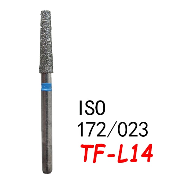 Straight Taper Flat End Long Shank TF-L14, Standard Grit, 172/023