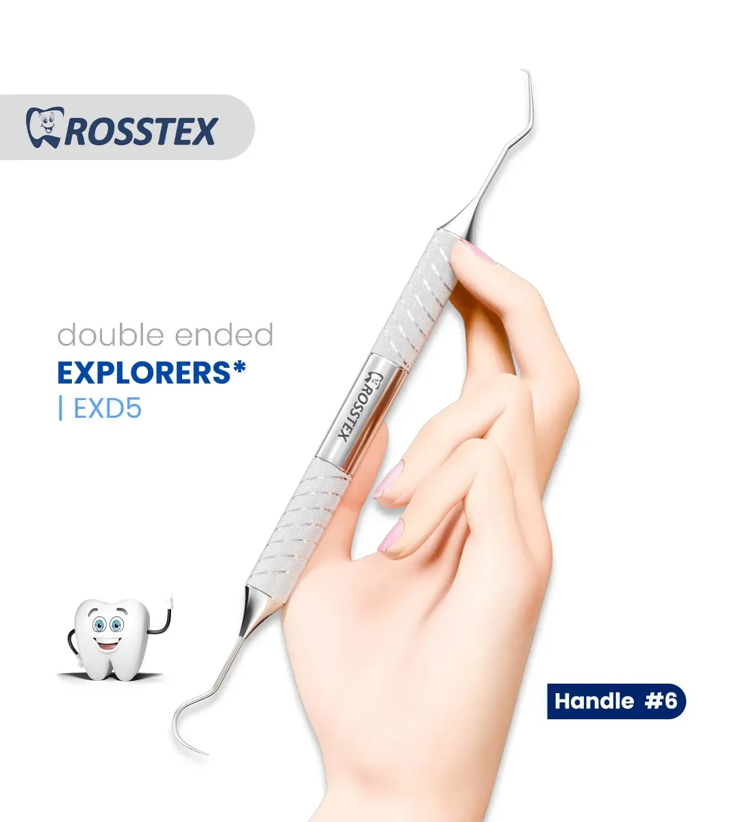 Dental Explorer 5, Handle No. 6, Double Ended