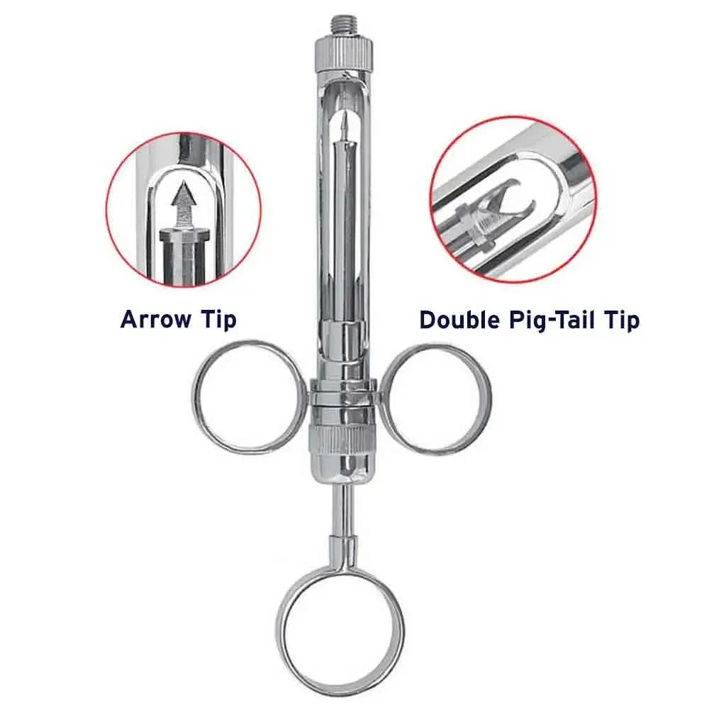 Dental Syringe Aspirating, 1.8 ml, 2 Rings, European/American Thread
