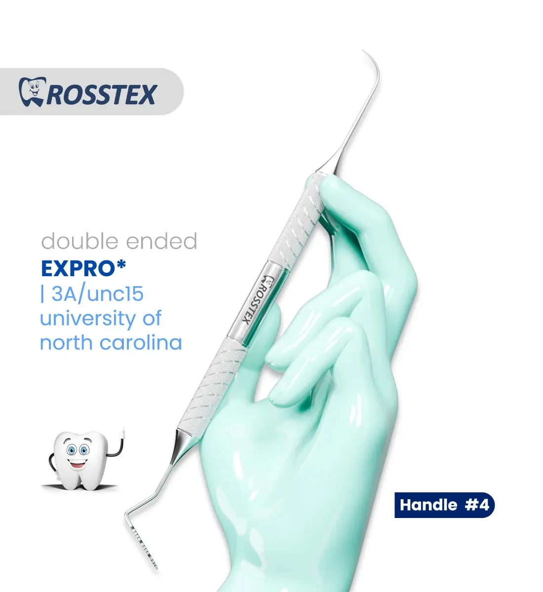 Dental Expro 3A/UNC15, Handle No. 4, Double Ended