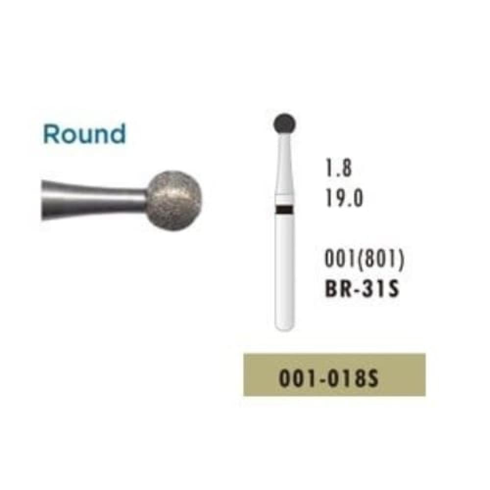 Diamond Bur Br-31XC (001-018XC), Black