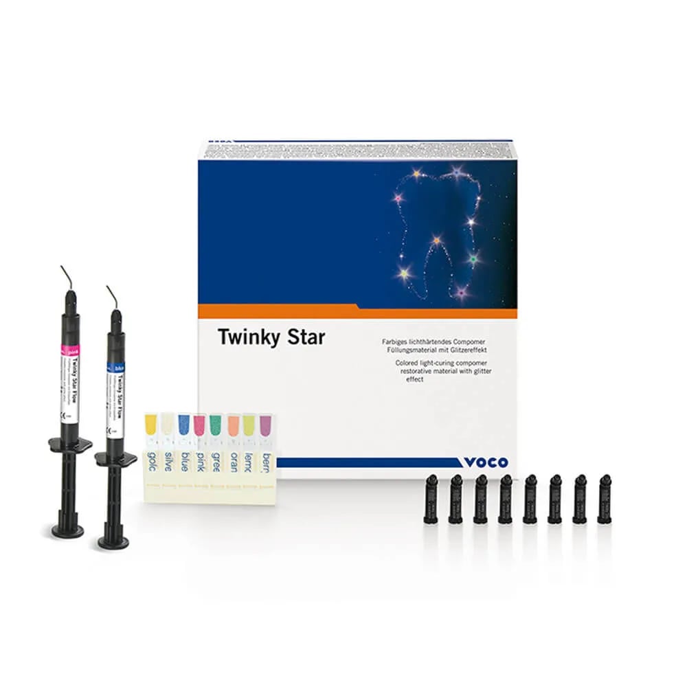 Twinky Star Colored Composite with Glitter Effect