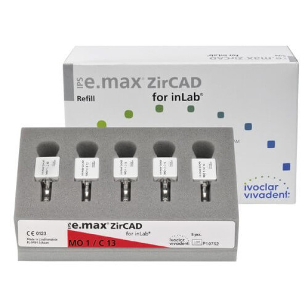 IPS e.max ZirCAD inLab MO 1 C15L - Ivoclar Vivadent - 608458