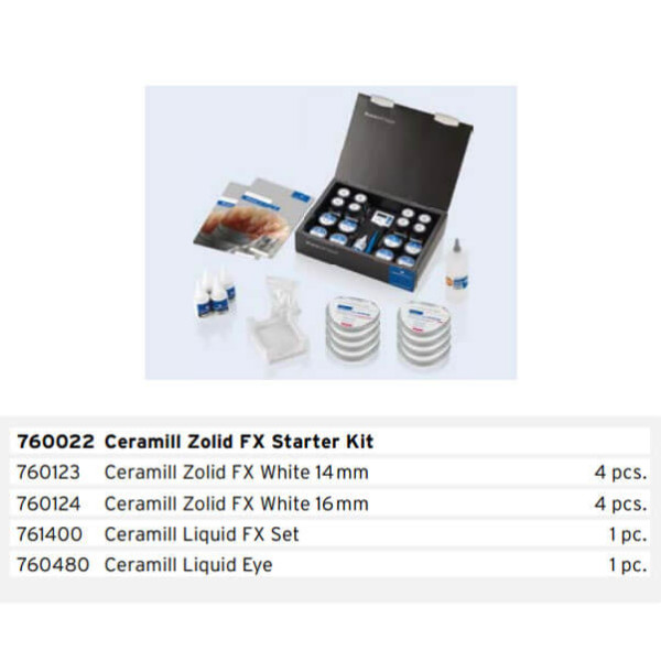 Ceramill Zolid FX Starter Kit - Amann Girrbach - 760022