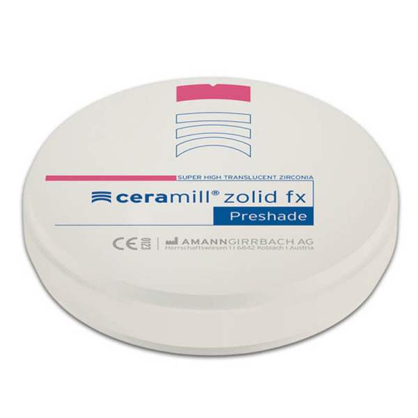 Ceramill Zolid FX PS (Preshade) C Light 98x16mm - Amann Girrbach - 761577