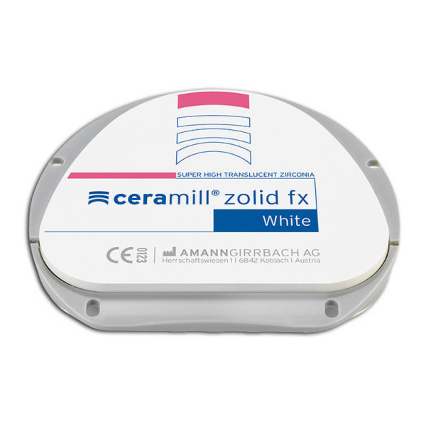 Ceramill Zolid FX White 71x12mm - Amann Girrbach - 760122