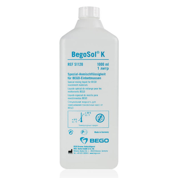 BegoSol K Mixing Liquid (frost-sensitive) 1Litre - BEGO - 51120