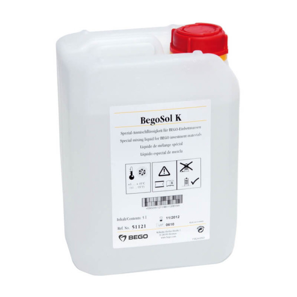 BegoSol K Mixing Liquid (frost-sensitive) 5Litre - BEGO - 51121
