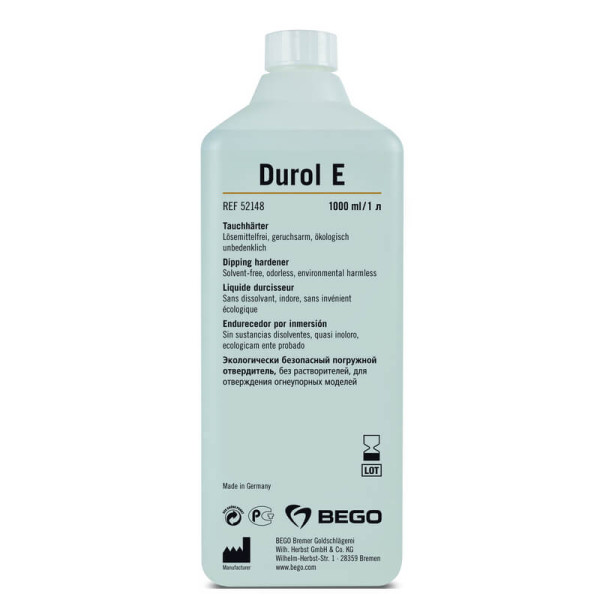 Durol E Dipping Hardening Liquid, 1000ml - BEGO - 52148