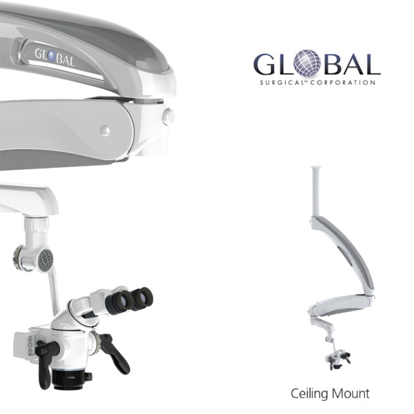 A-SERIES™ DENTAL MICROSCOPE 3 STEPS (Ceiling Mount) - Global Surgical - MA1003 SERIE