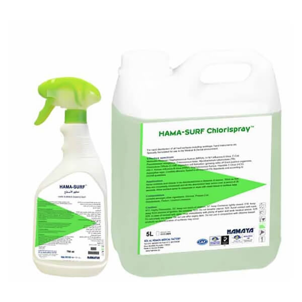 HAMA SURF Chlorlspray, Alcohol Based Surface Disinfectant, 5L - HAMAYA - 1111-005