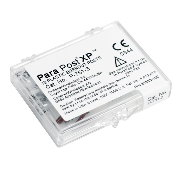 ParaPost XP Plastic Burnout Posts, Yellow, 1.00 mm - Coltene - P7514