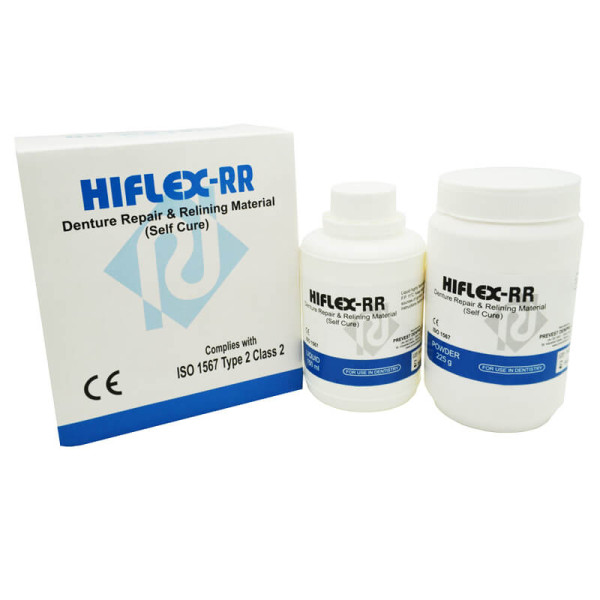 HIFLEX-RR, Denture Repair & Reline Powder and Liquid, Pink - Prevest DenPro - 15001