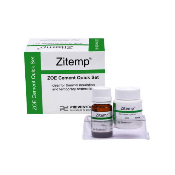Zitemp, ZOE Cement Quick Set, Powder and Liquid - Prevest DenPro - 30016