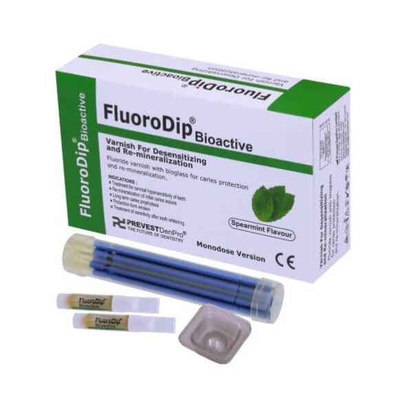 FluoroDip Bioactive, Varnish For Desensitizing and Re-mineralization - Prevest DenPro - 80001-2