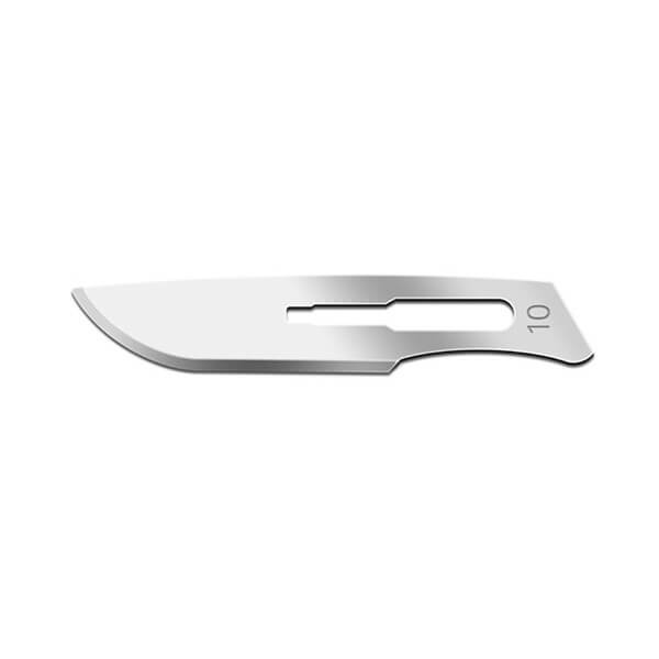 Surgical Blades, Carbon Steel, Sterile #10 - GreetMed - GT040-100-10