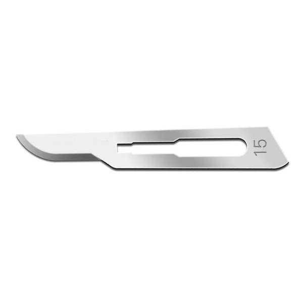 Surgical Blades, Carbon Steel, Sterile #15 - GreetMed - GT040-100-15