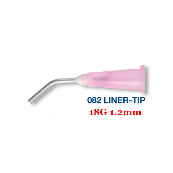 Prebent Needle Tips, for Liners, Pink (18G) - HN Medical - HNPB1300G18