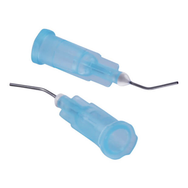 Prebent Needle Tips, for Etching, Blue (25G) - HN Medical - HNPB1500-25