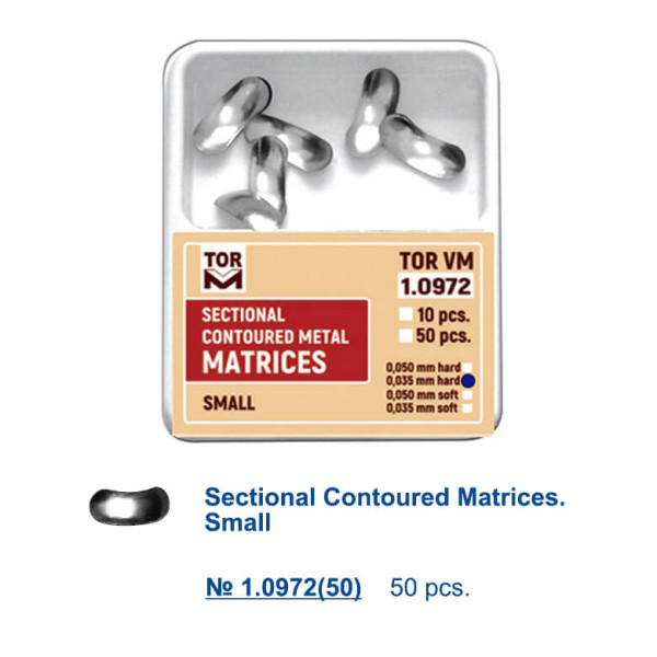 Sectional Contoured Matrices Small, Hard, PK/50 - TOR - 1.0972(s35)