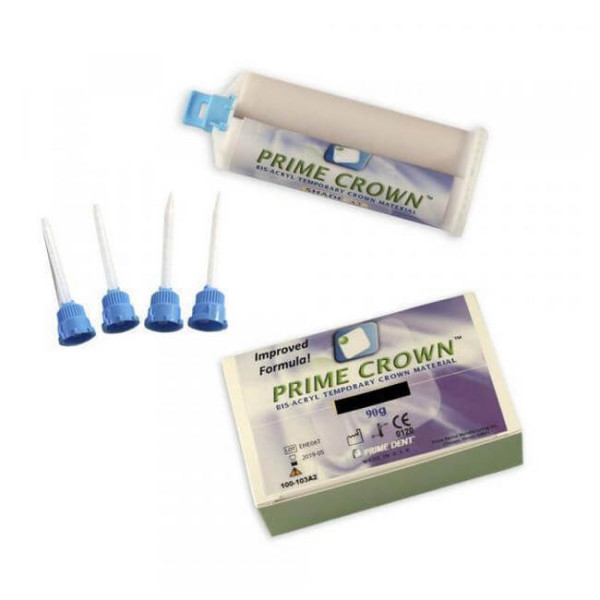 Prime-Crown, Bis-Acryl Temporary Crown Material Kit, A1, 90g - Prime Dental - 100-103A1