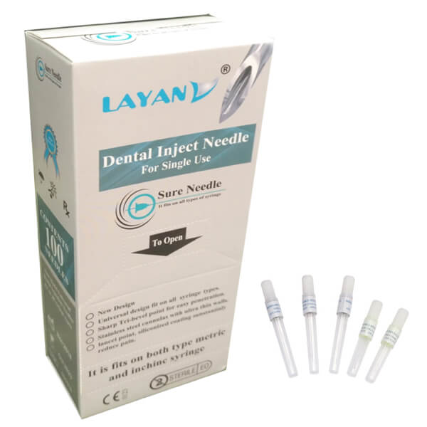 Universal Disposable Dental Needle 30g 21mm, PK/100 - Layan - 807-3021