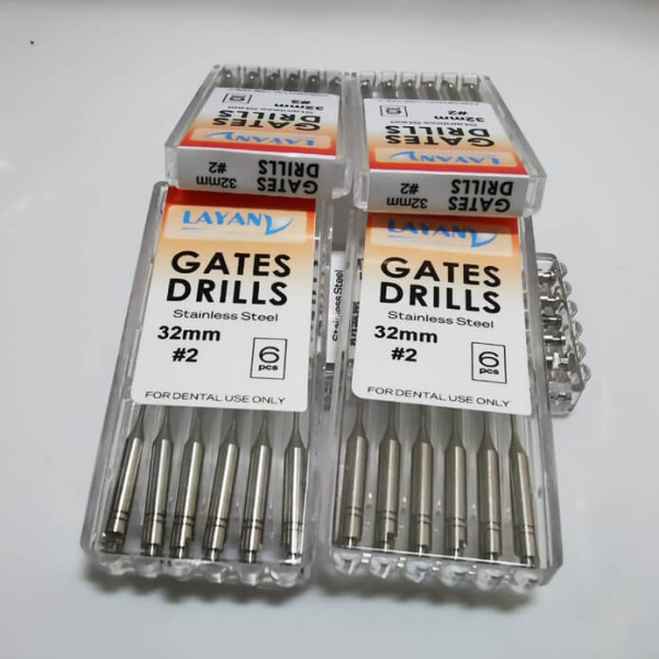 Gates Drills Length 32mm Size #2, PK/6 - Dental Perfect - SEUG00232